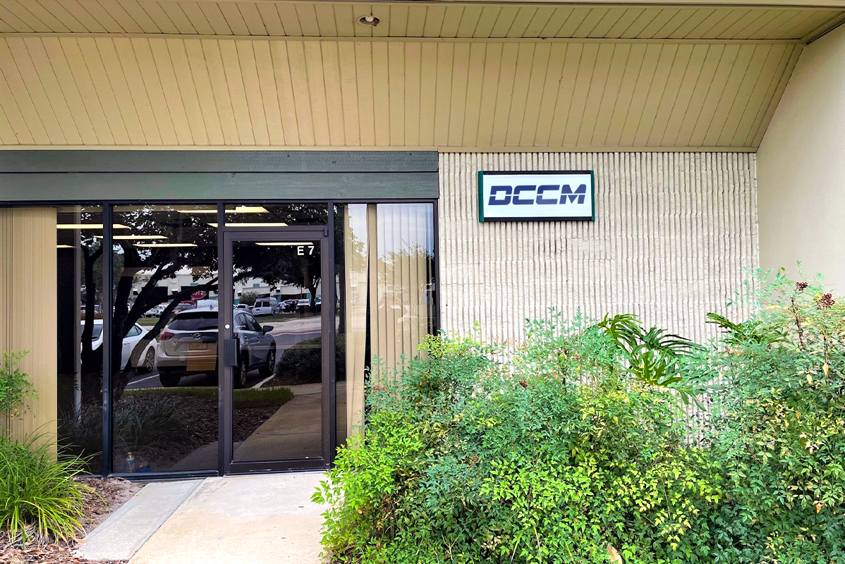 Exterior view of the entryway to DCCM's Orlando office